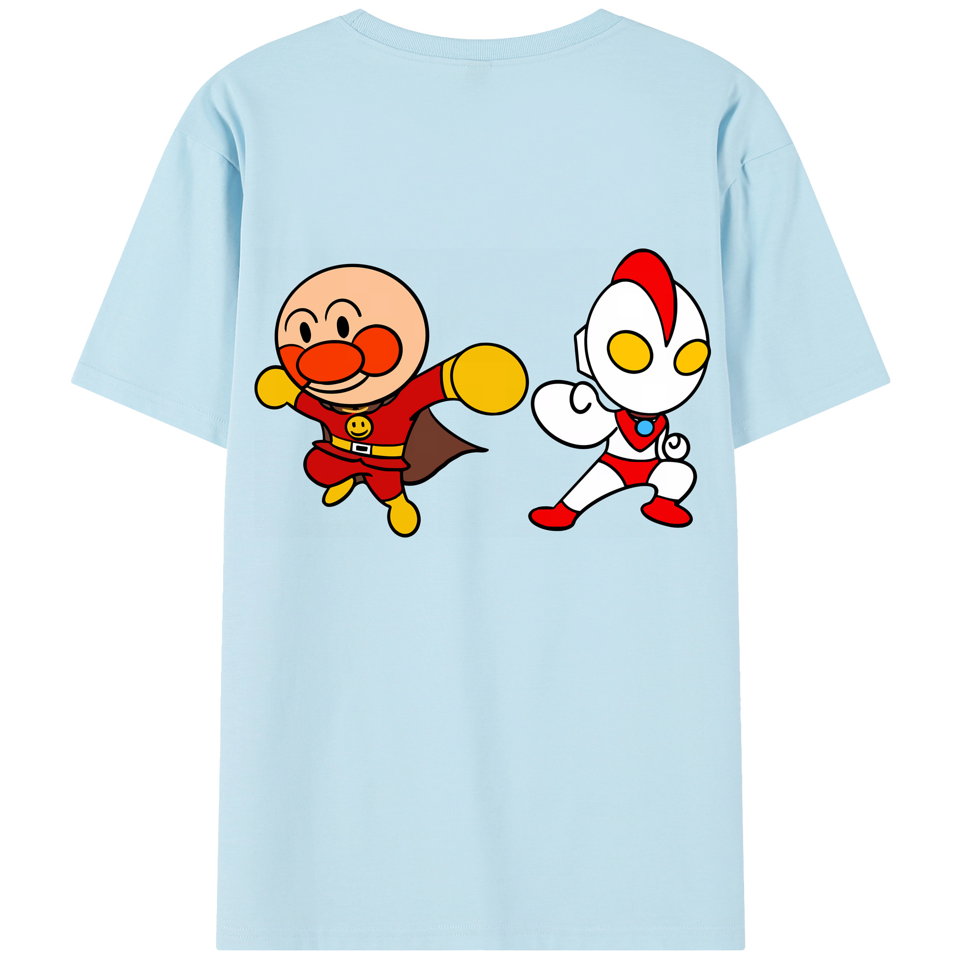 （画像用） アンパンマン Anpanman 綿100％半袖Tシャツ（背面プリント）